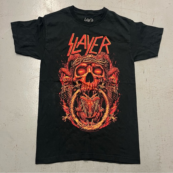 Slayer Black Graphic T-Shirt - Picture 1 of 6